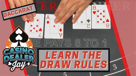 baccarat draw rules